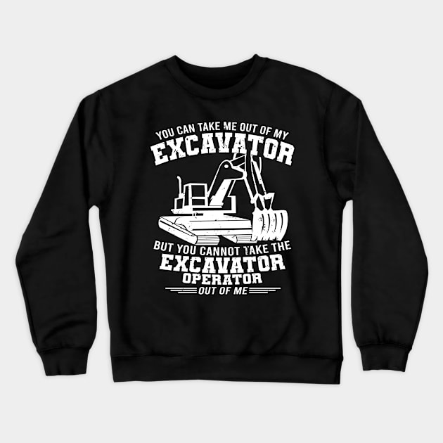 Excavator operator clothes for men Crewneck Sweatshirt by HBfunshirts